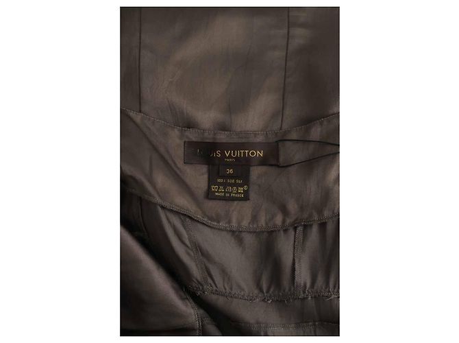 Abito Louis Vuitton in seta marrone - vista 5