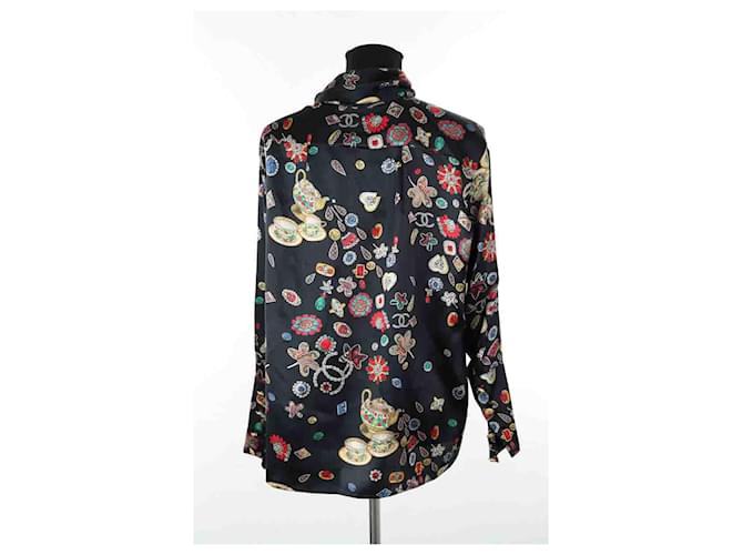 Chanel Camisa de seda Negro - vista 4