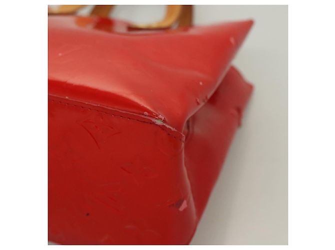 LOUIS VUITTON Monogram Vernis Reade PM Borsa a Mano Rossa M91088 LV Auth bs26765 Rosso - vista 14