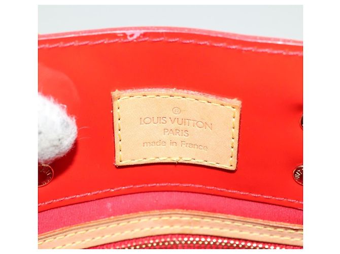LOUIS VUITTON Monogram Vernis Reade PM Borsa a Mano Rossa M91088 LV Auth bs26765 Rosso - vista 17