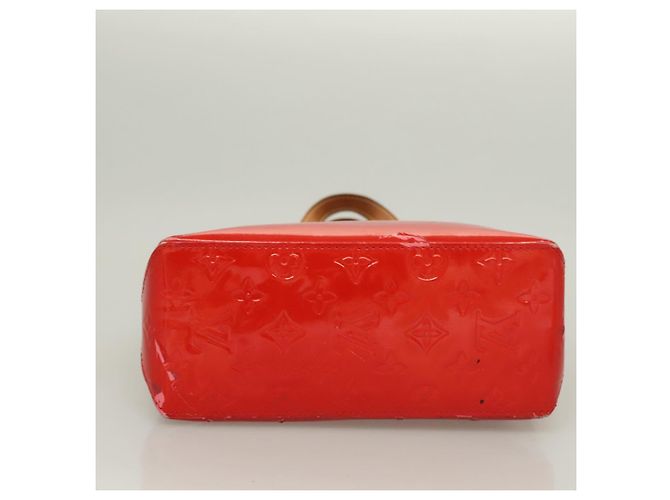 LOUIS VUITTON Monogram Vernis Reade PM Borsa a Mano Rossa M91088 LV Auth bs26765 Rosso - vista 5