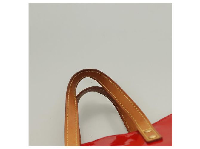 LOUIS VUITTON Monogram Vernis Reade PM Borsa a Mano Rossa M91088 LV Auth bs26765 Rosso - vista 8