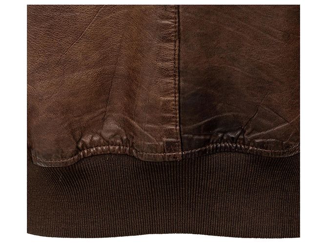Autre Marque Brogden Lederjacke Braun - Ansicht 10