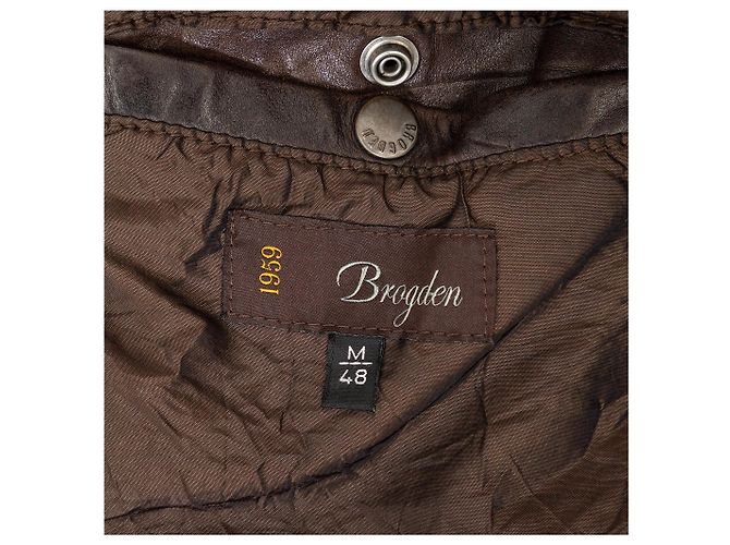 Autre Marque Brogden Lederjacke Braun - Ansicht 14