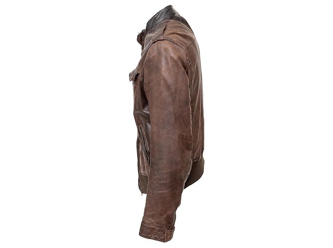 Autre Marque Brogden Lederjacke Braun - Ansicht 2