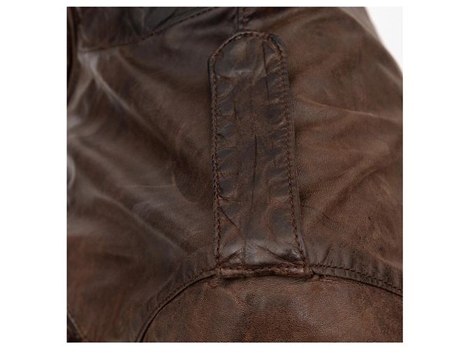 Autre Marque Brogden Lederjacke Braun - Ansicht 8