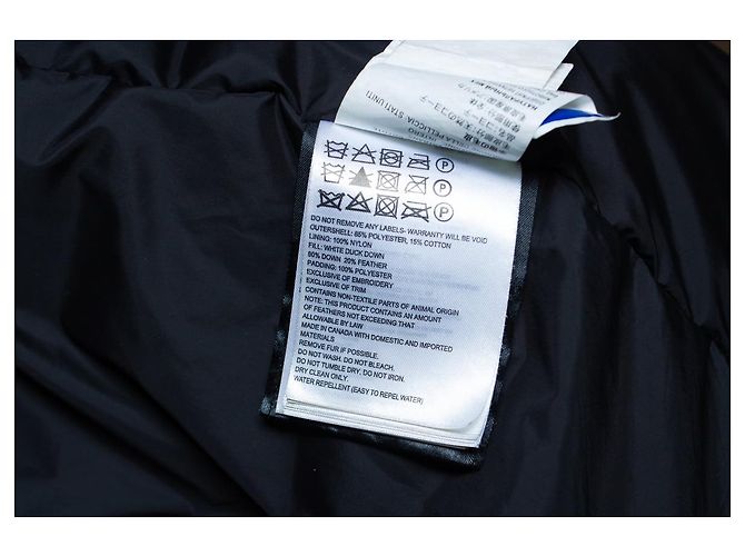 Canada Goose, parka de nailon verde con capucha de piel - vista 6