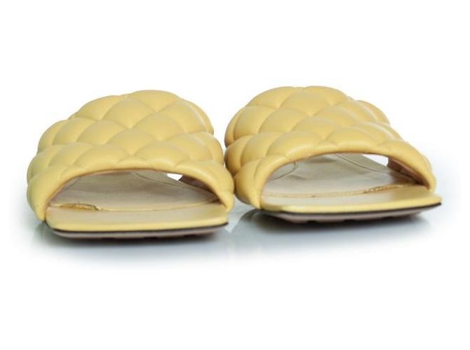Sandali lido in pelle gialla Bottega Veneta Giallo - vista 5