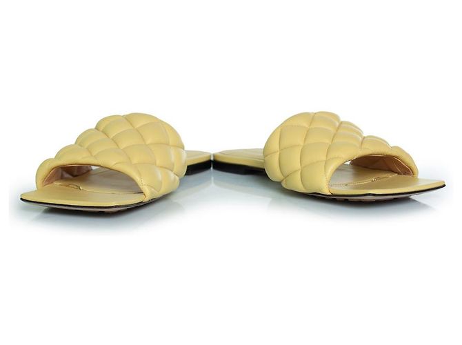 Sandali lido in pelle gialla Bottega Veneta Giallo - vista 6