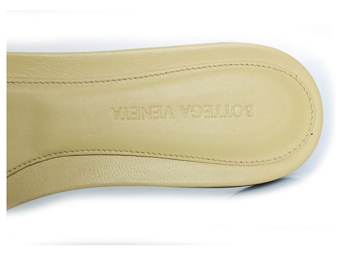 Sandali lido in pelle gialla Bottega Veneta Giallo - vista 9
