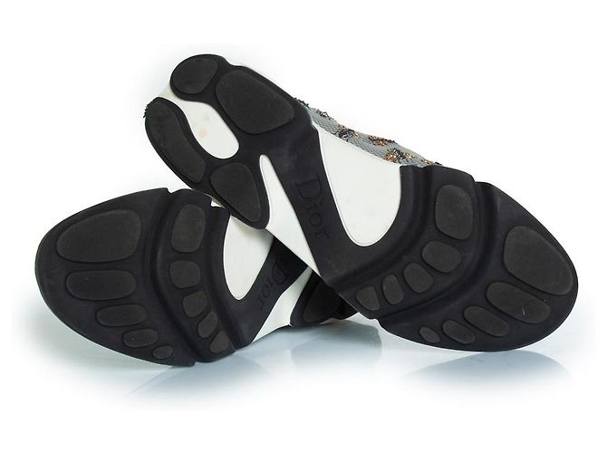 Christian Dior Dior, graue Biene verzierte Mesh-Fusionsneaker - Ansicht 7