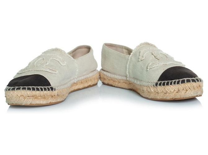 Chanel, espadrillas in tela beige - vista 5