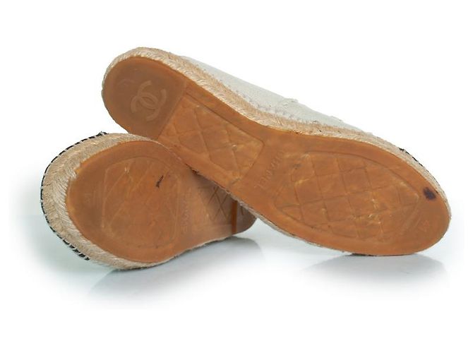 Chanel, espadrillas in tela beige - vista 6