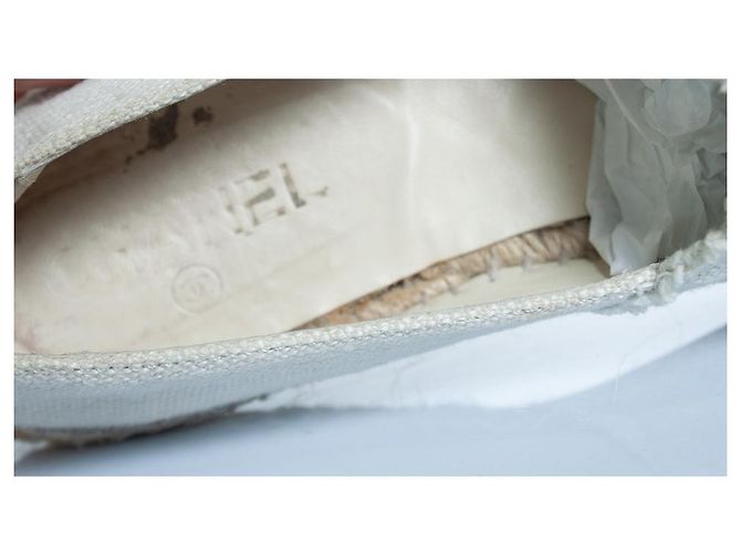 Chanel, espadrillas in tela beige - vista 9