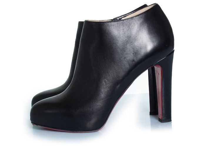 Stivaletti in pelle nera Christian Louboutin - vista 2