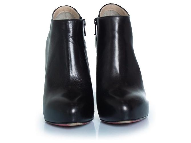 Stivaletti in pelle nera Christian Louboutin - vista 3