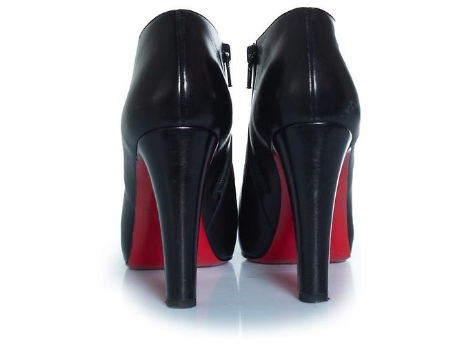 Stivaletti in pelle nera Christian Louboutin - vista 5