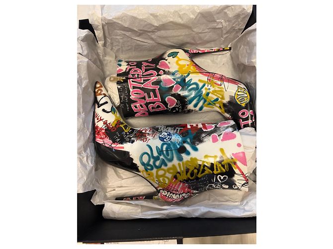 Botines Dolce & Gabbana "Graffiti" – Edición Limitada Multicolor - vista 4