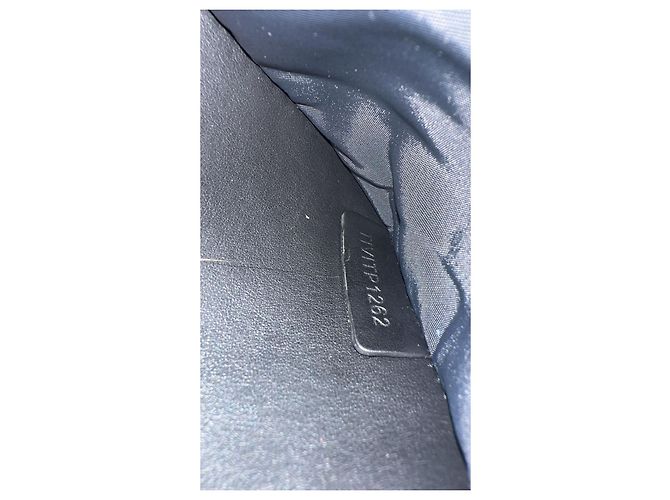 borsa a cintura Burberry nera e bianca in tessuto Nero Bianco - vista 5