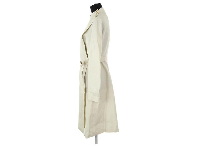 Vestido Acne Studios de linho bege - vista 3