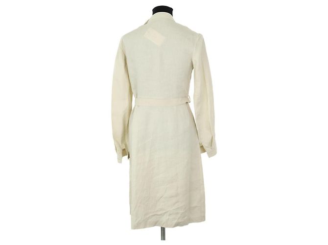 Vestido Acne Studios de linho bege - vista 4