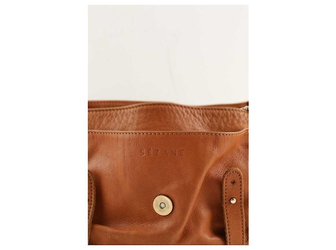 SéZane Brown leather shoulder bag - view 3