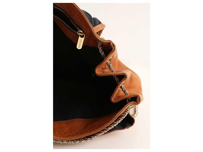 SéZane Brown leather shoulder bag - view 5