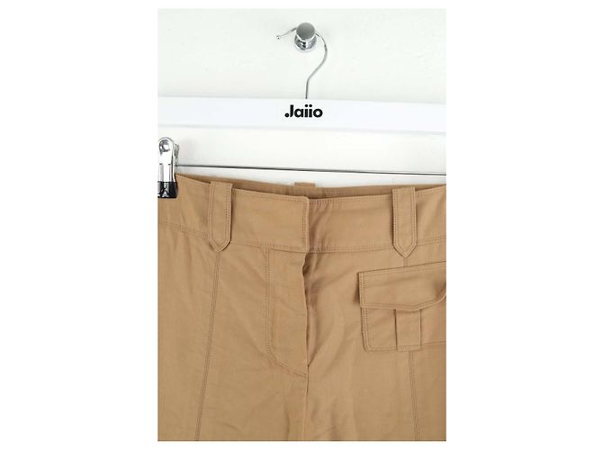 Louis Vuitton Kamel Baumwollgerade Hose - Ansicht 2