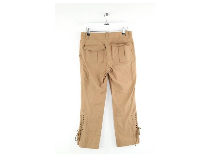 Louis Vuitton Kamel Baumwollgerade Hose - Ansicht 3