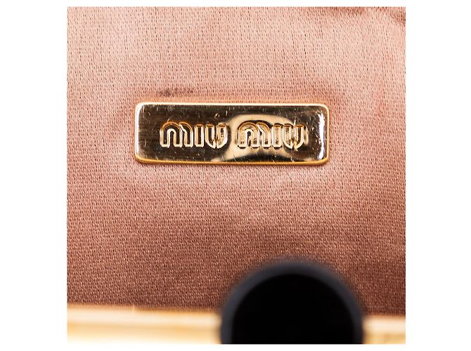 Miu Miu Belle Mini Matelassé Clutch Rosa - vista 12