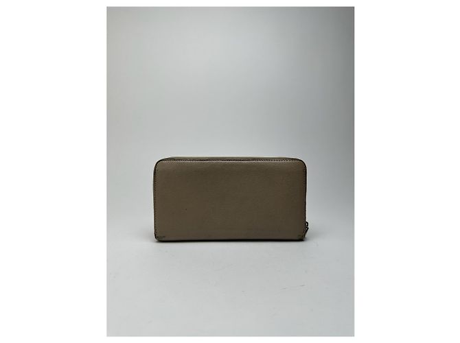 Céline Vintage Celine Paris Zippy wallet beige Grey - view 2