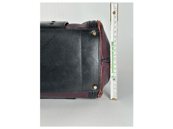 Chloé Vintage Chloe Leder Tasche schwarz rot - Ansicht 11