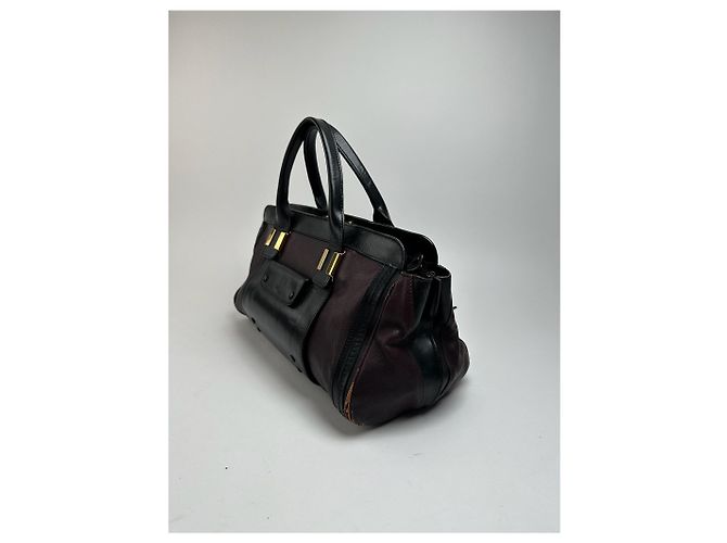 Chloé Vintage Chloe Leder Tasche schwarz rot - Ansicht 13