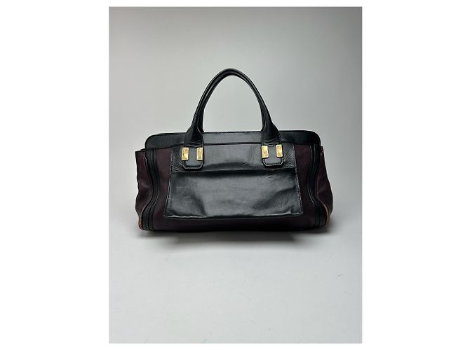 Chloé Vintage Chloe Leder Tasche schwarz rot - Ansicht 5