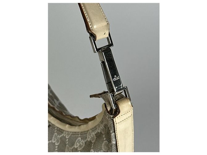 Vintage Gucci Monogramm Tasche Weiß - Ansicht 12