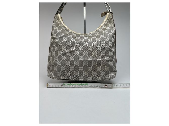 Vintage Gucci Monogramm Tasche Weiß - Ansicht 13