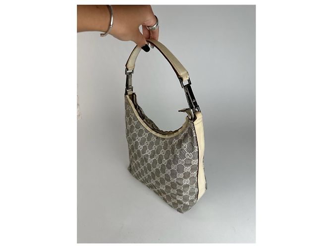 Vintage Gucci Monogramm Tasche Weiß - Ansicht 3