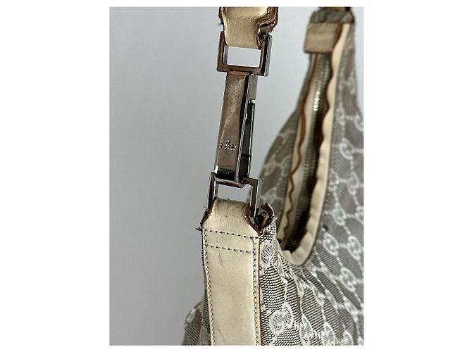Vintage Gucci Monogramm Tasche Weiß - Ansicht 5