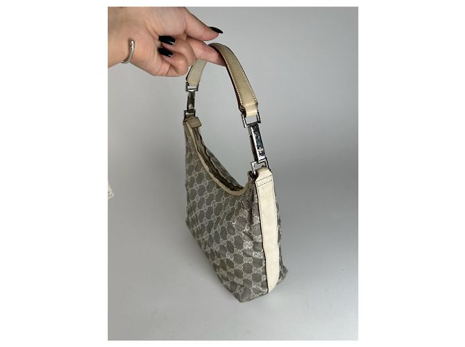 Vintage Gucci Monogramm Tasche Weiß - Ansicht 7