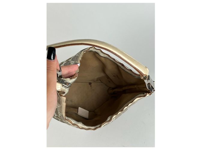Vintage Gucci Monogramm Tasche Weiß - Ansicht 8