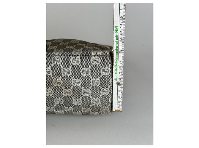 Vintage Gucci Monogramm Tasche Weiß - Ansicht 9
