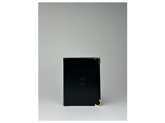 Triomphe Céline Portefeuille en cuir pliable vintage Celine Paris noir - vue 2