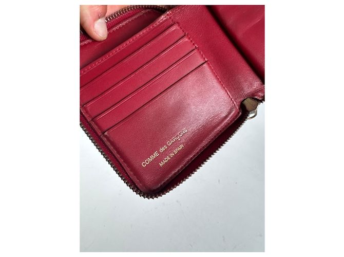 Comme Des Garcons Vintage Comme Des Garçons Zippy Leather wallet red - view 4