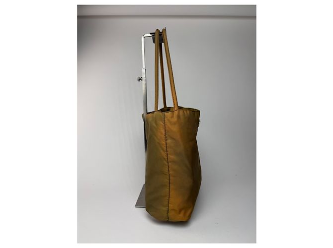 Vintage Prada Polyester Tasche khaki braun - Ansicht 10