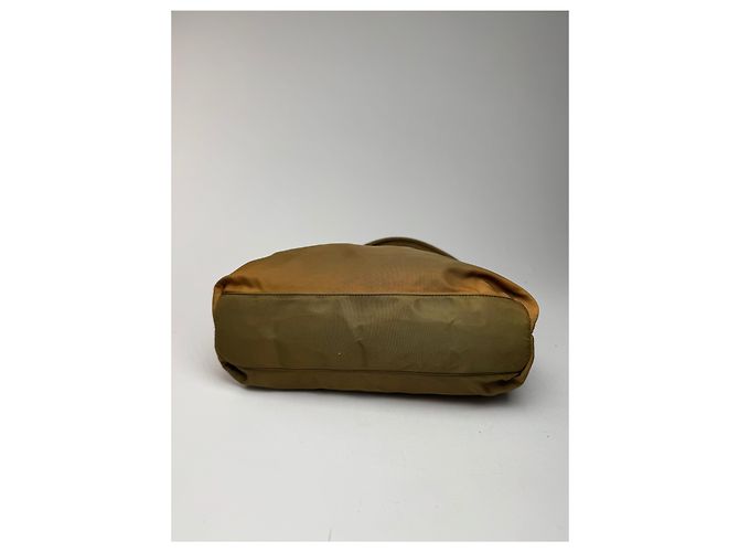 Vintage Prada Polyester Tasche khaki braun - Ansicht 12