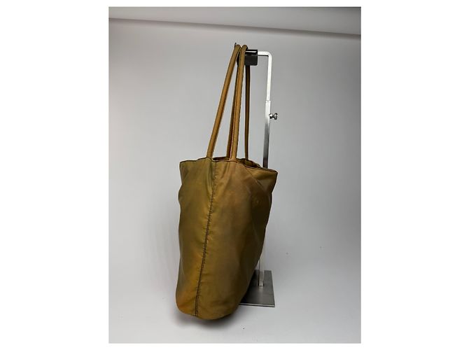 Vintage Prada Polyester Tasche khaki braun - Ansicht 2