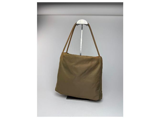 Vintage Prada Polyester Tasche khaki braun - Ansicht 3
