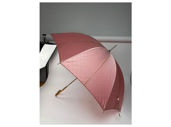 Céline Vintage Celine Paris Monogram Regenschirm rosa Lila - Ansicht 11