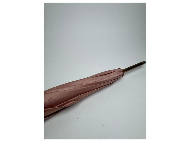 Céline Vintage Celine Paris Monogram Regenschirm rosa Lila - Ansicht 6