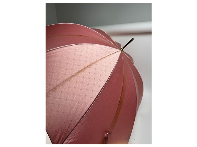 Céline Vintage Celine Paris Monogram Regenschirm rosa Lila - Ansicht 7